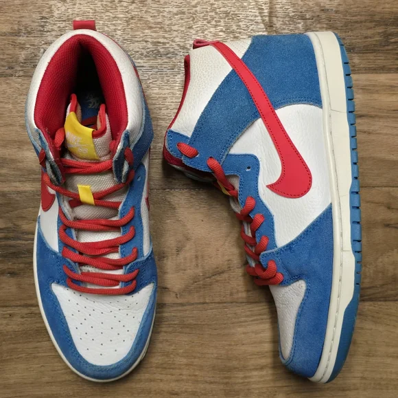Nike SB Dunk High PRO ISO Doraemon Sneakers Sz 9.5 display picture 1